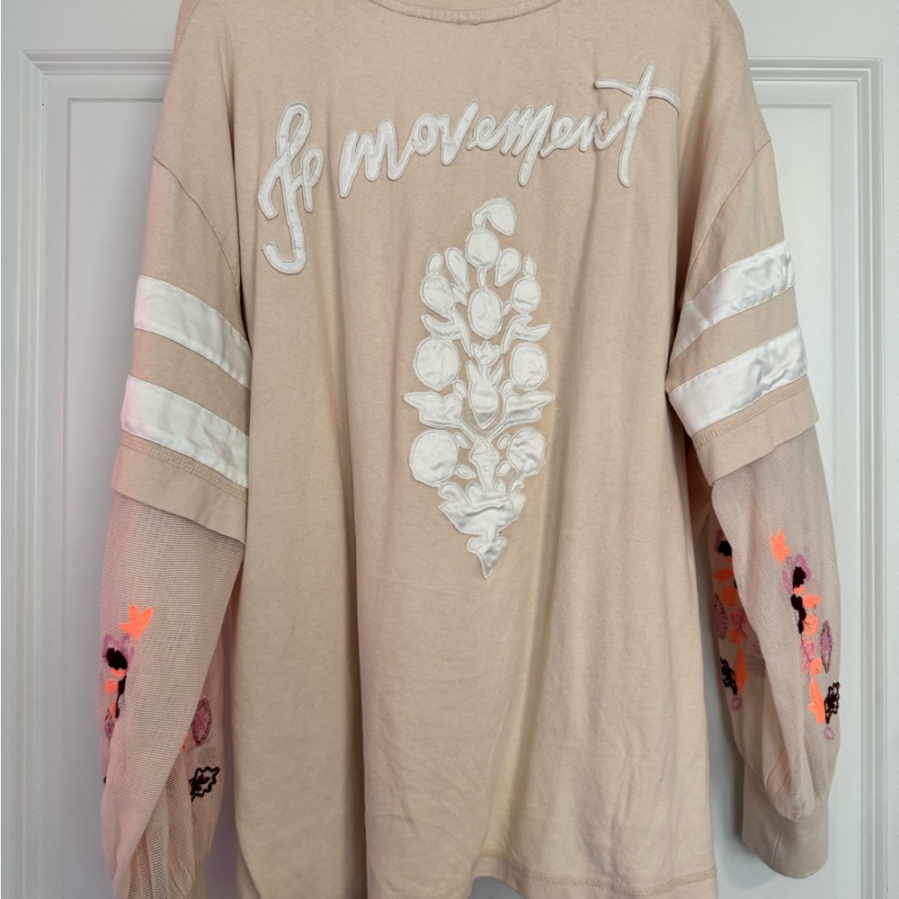 FP Movement by Free People Beige Long Sleeve Tee